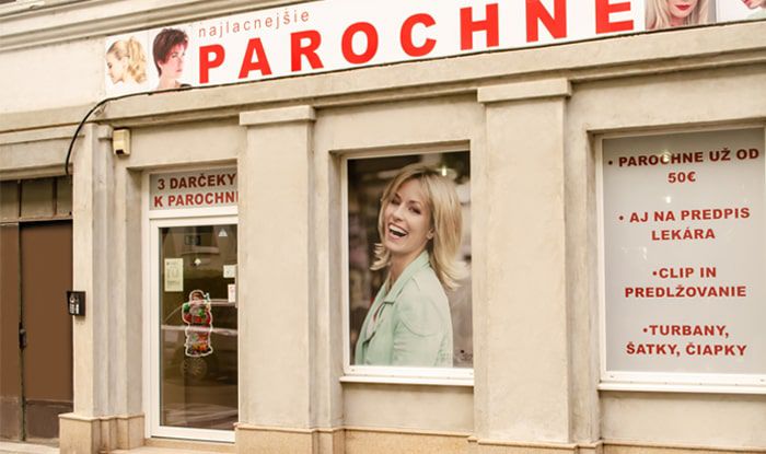 Predajňa parochní na Heydukovej ulici v Bratislave 