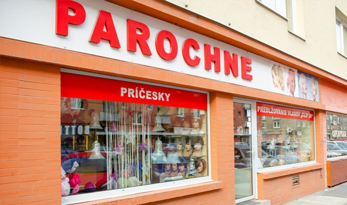 Obchod s parochňami v Bratislave na Krížnej ulici